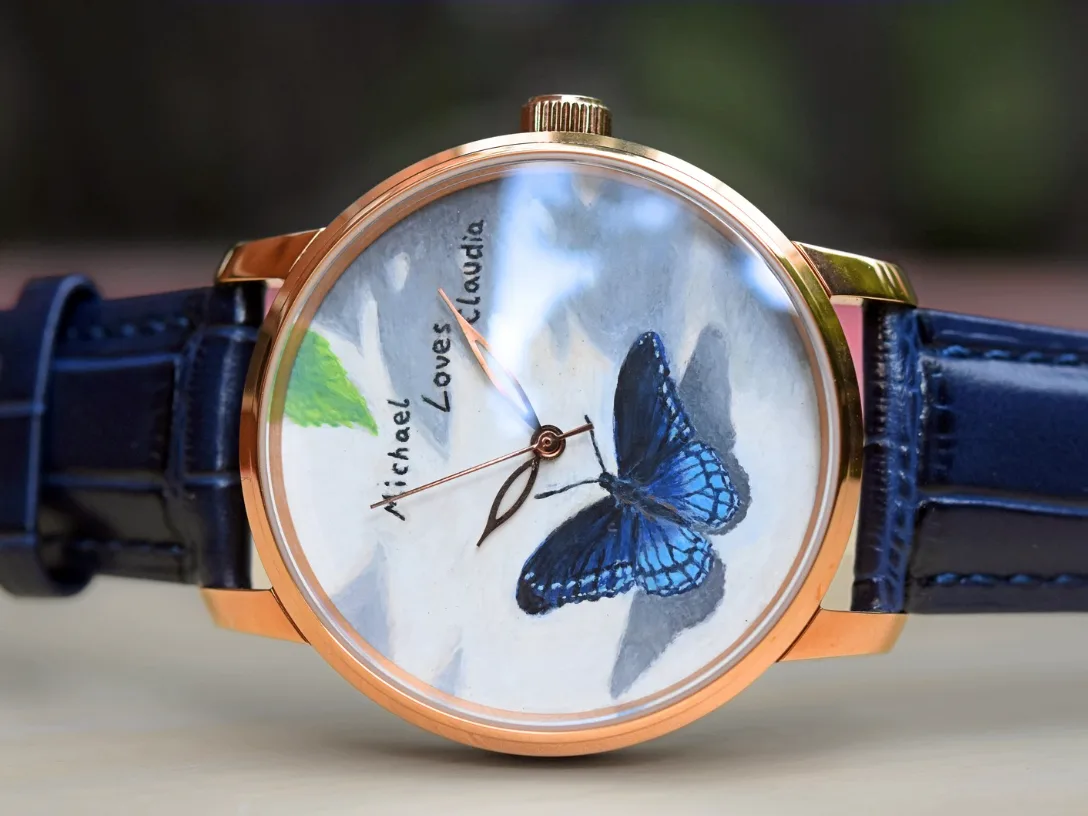 A Butterfly from Their Wedding Announcement, process detail 2