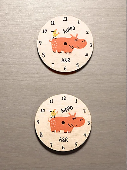 A Pink Hippo for Two Friends, Half a World Apart, process detail 1