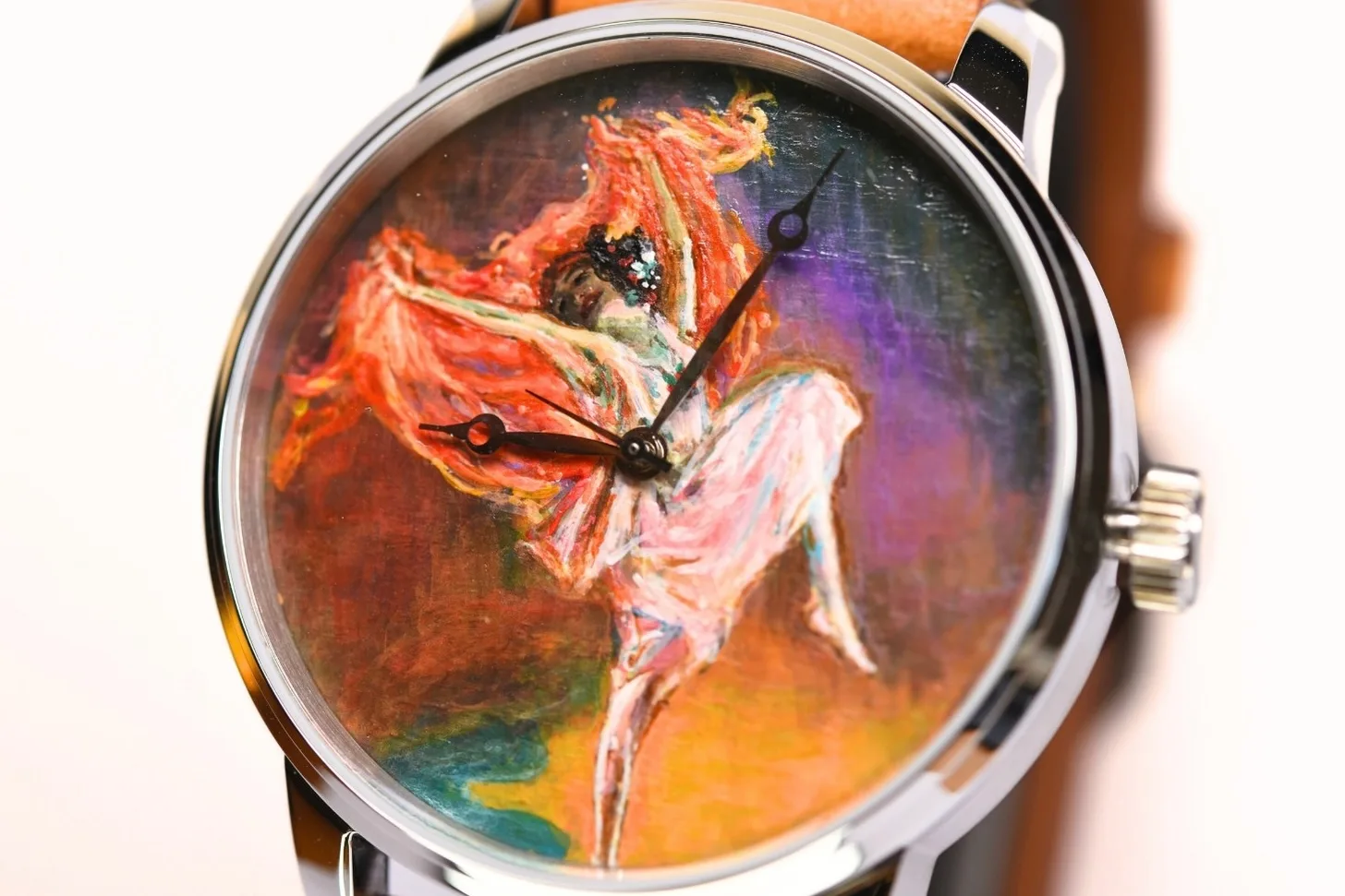 Anna Pavlova hand-painted watch dial