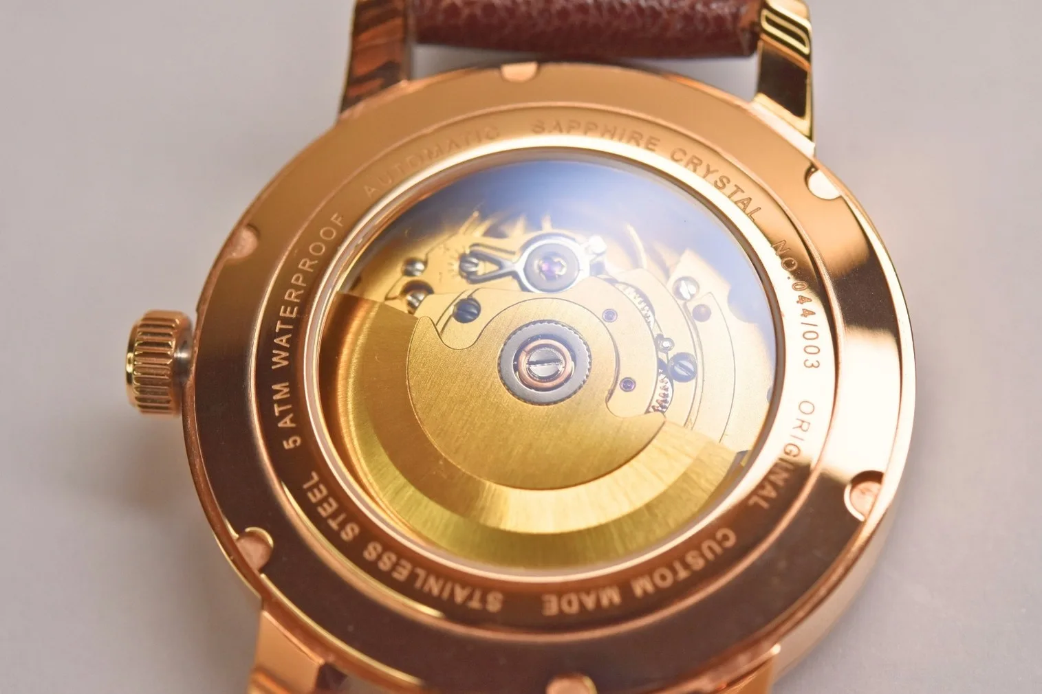 Brown Horse hand-painted watch dial, detail 4